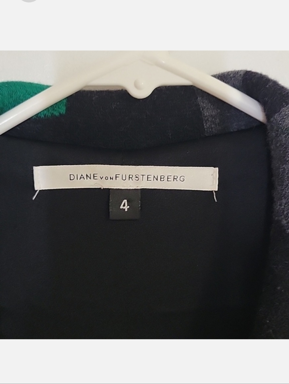 DVF Gene Kelly Wool-Silk Jacket Coat in Black - Picture 4 of 4